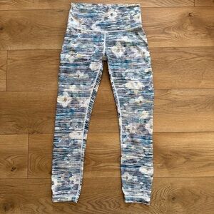 Lululemon Leggings Size 6 Blurry Belle Multi High Rise Full Length
